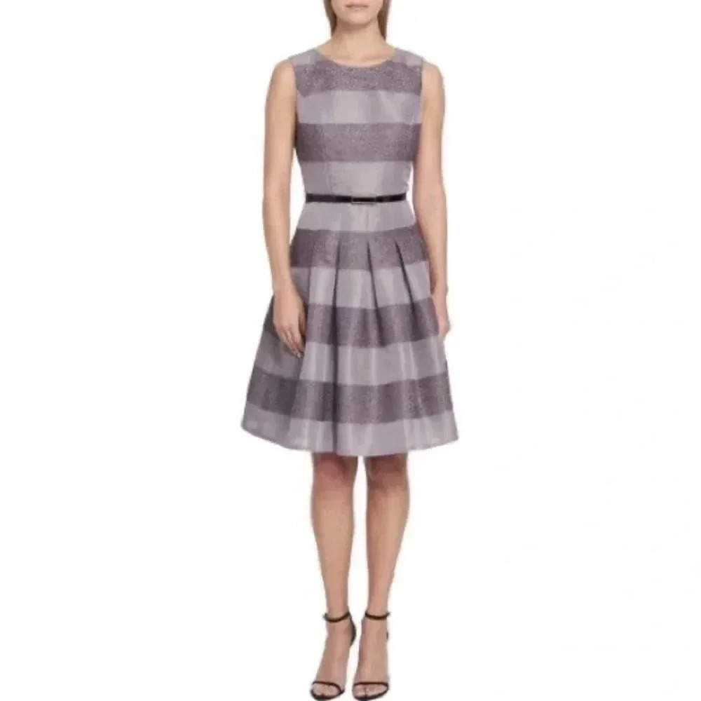 Tommy Hilfiger special occasion/party dress. Sparkly stripe pattern size 12